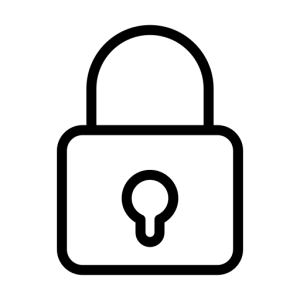 ikon av en hengelås